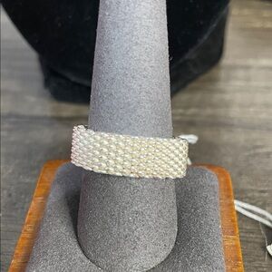 Elegant Sterling silver Mesh Ring. NWT.